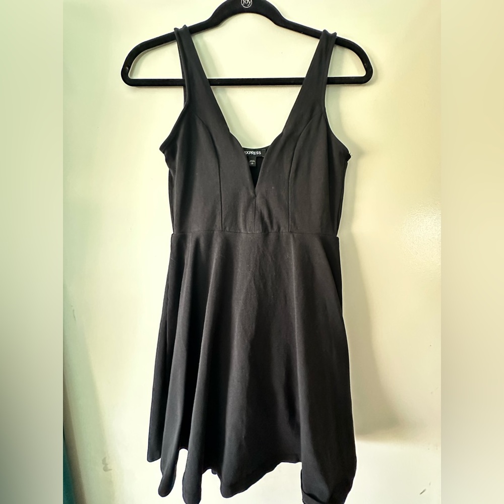 Black mini dress w/ attached shorts